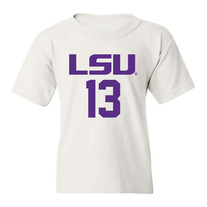 LSU - NCAA Men's Basketball : Jalen Reed - Youth T-Shirt Classic Shersey