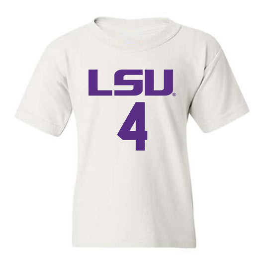 LSU - NCAA Women's Basketball : Flaujae Johnson - Youth T-Shirt Classic Shersey