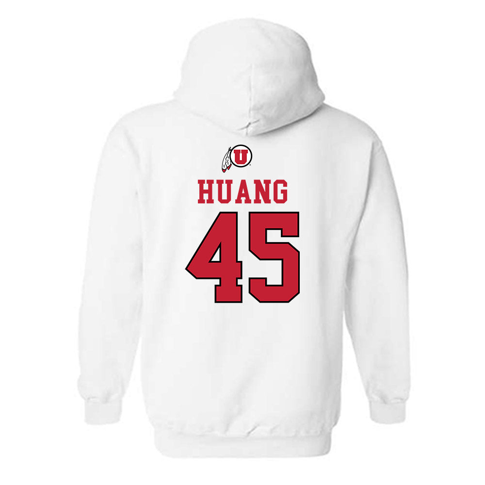 Utah - NCAA Men's Basketball : Jerry Huang - Hooded Sweatshirt Classic Shersey