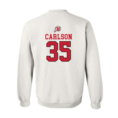 Utah - NCAA Men's Basketball : Branden Carlson - Crewneck Sweatshirt Classic Shersey