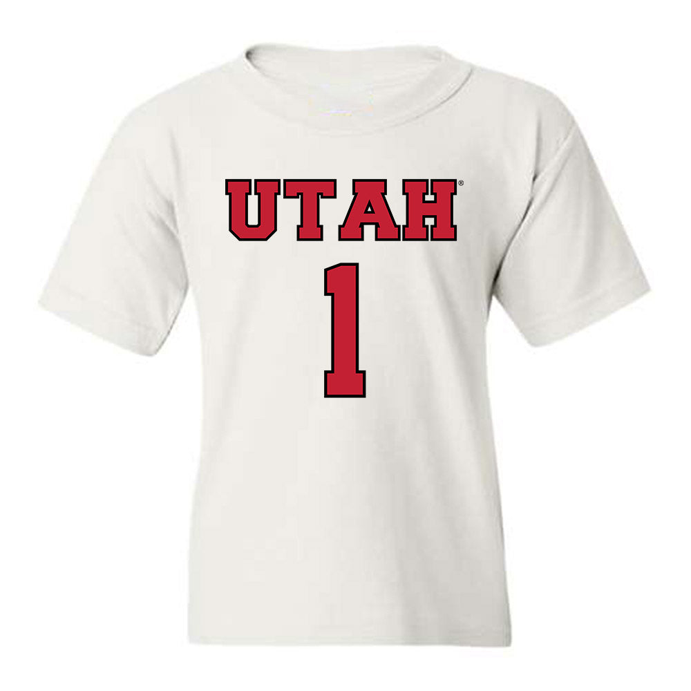 Utah - NCAA Men's Basketball : Ben Carlson - Youth T-Shirt Classic Shersey