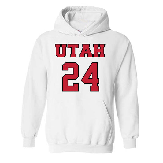 Utah - NCAA Women's Basketball : Kennady McQueen - Hooded Sweatshirt Classic Shersey