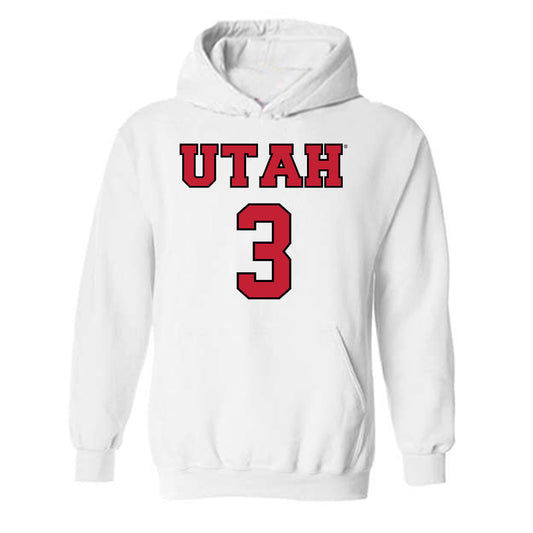 Utah - NCAA Women's Basketball : Lani White - Hooded Sweatshirt Classic Shersey