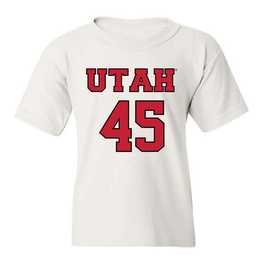 Utah - NCAA Men's Basketball : Jerry Huang - Youth T-Shirt Classic Shersey