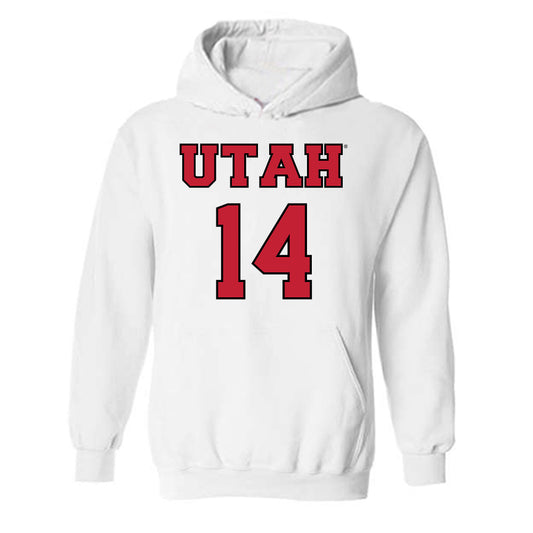 Utah - NCAA Men's Basketball : Brandon Haddock - Hooded Sweatshirt Classic Shersey