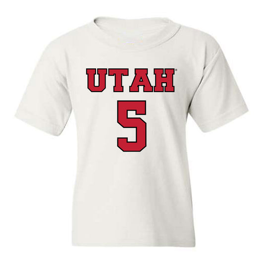 Utah - NCAA Women's Basketball : Gianna Kneepkens - Youth T-Shirt Classic Shersey