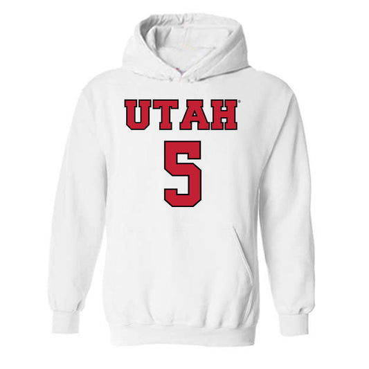 Utah - NCAA Women's Basketball : Gianna Kneepkens - Hooded Sweatshirt Classic Shersey