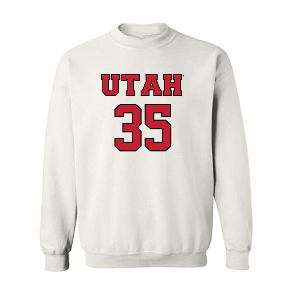 Utah - NCAA Men's Basketball : Branden Carlson - Crewneck Sweatshirt Classic Shersey