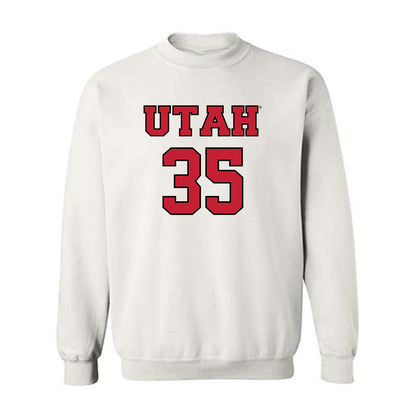 Utah - NCAA Men's Basketball : Branden Carlson - Crewneck Sweatshirt Classic Shersey