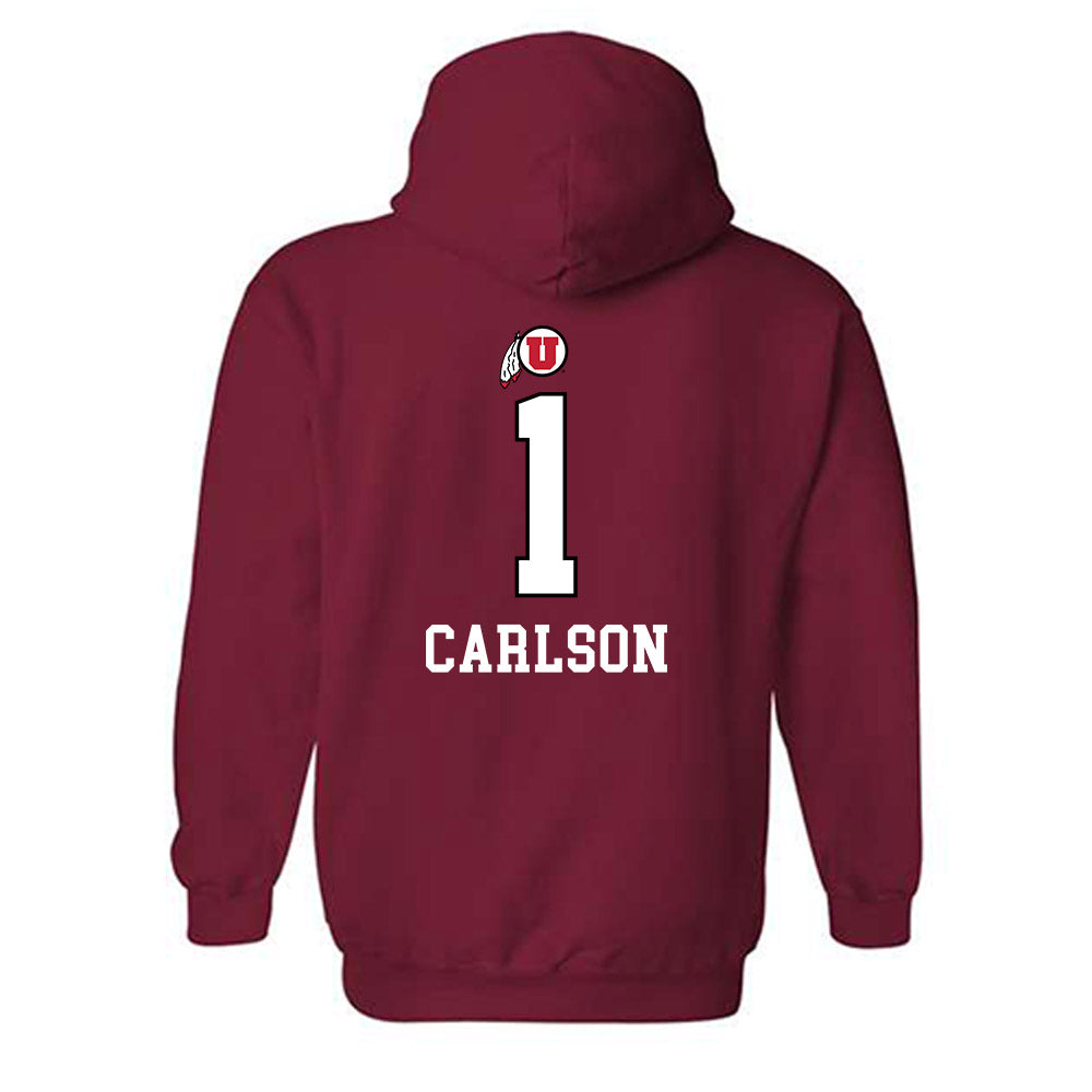 Utah - NCAA Men's Basketball : Ben Carlson - Hooded Sweatshirt Classic Shersey