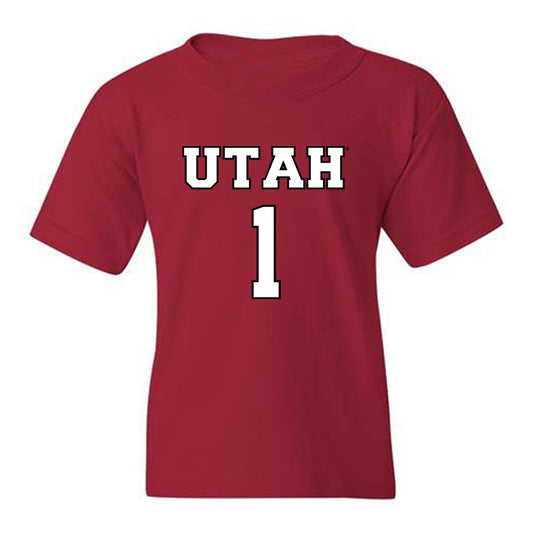 Utah - NCAA Men's Basketball : Ben Carlson - Youth T-Shirt Classic Shersey