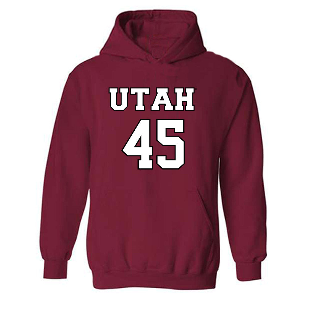 Utah - NCAA Men's Basketball : Jerry Huang - Hooded Sweatshirt Classic Shersey