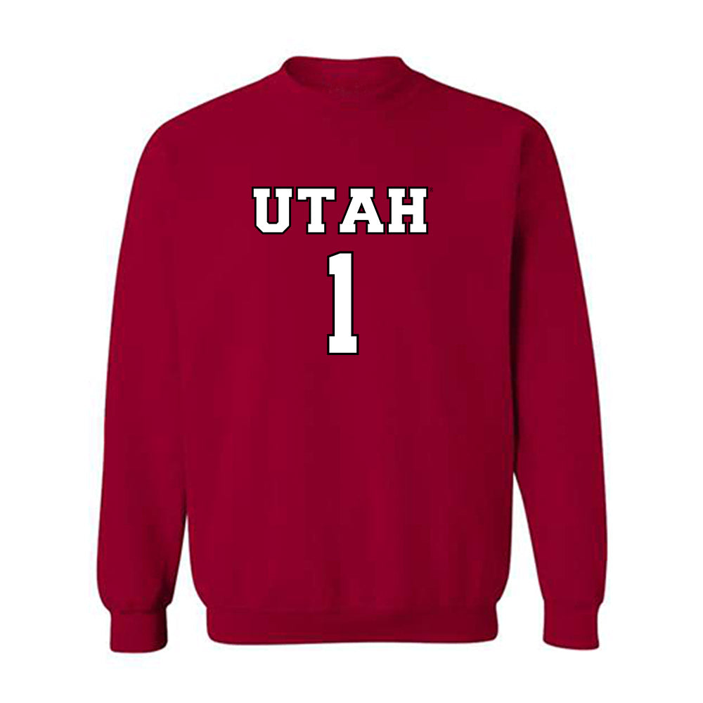 Utah - NCAA Men's Basketball : Ben Carlson - Crewneck Sweatshirt Classic Shersey