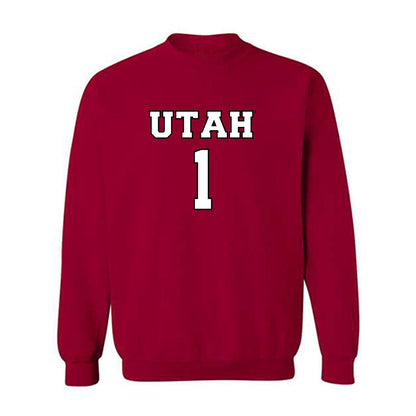 Utah - NCAA Men's Basketball : Ben Carlson - Crewneck Sweatshirt Classic Shersey