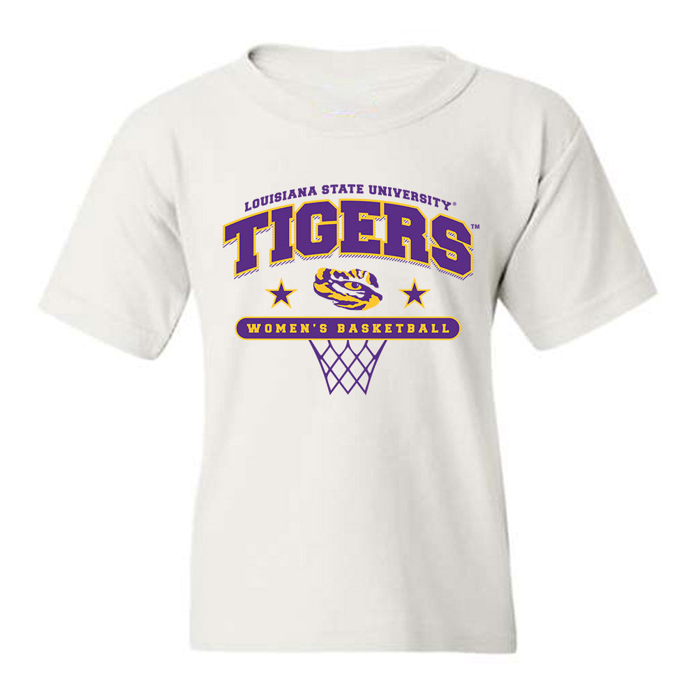 LSU - NCAA Women's Basketball : Sa'Myah Smith - Youth T-Shirt Sports Shersey