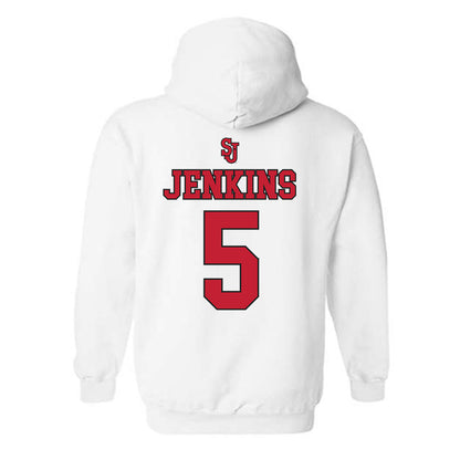St. Johns - NCAA Men's Basketball : Daniss Jenkins - Hooded Sweatshirt Sports Shersey
