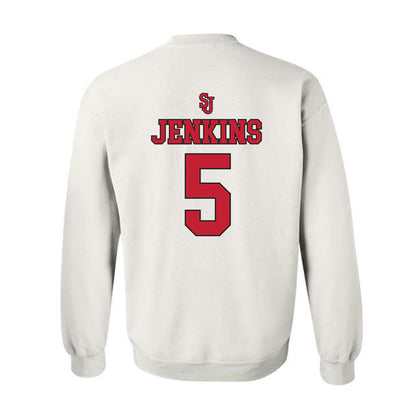 St. Johns - NCAA Men's Basketball : Daniss Jenkins - Crewneck Sweatshirt Sports Shersey