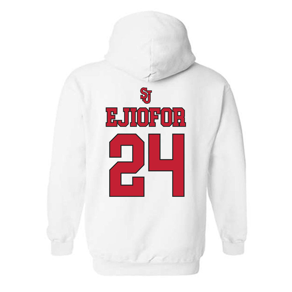 St. Johns - NCAA Men's Basketball : Zuby Ejiofor - Hooded Sweatshirt Sports Shersey