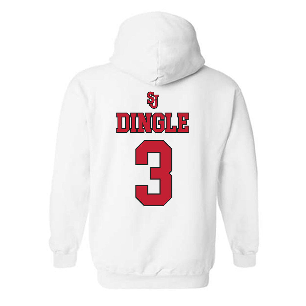St. Johns - NCAA Men's Basketball : Jordan Dingle - Hooded Sweatshirt Sports Shersey