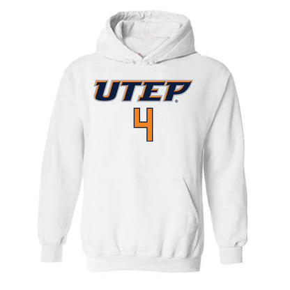 UTEP - NCAA Men's Basketball : Corey Camper Jr - Hooded Sweatshirt Replica Shersey