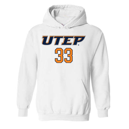 UTEP - NCAA Men's Basketball : Elijah Jones - Hooded Sweatshirt Replica Shersey