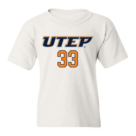 UTEP - NCAA Men's Basketball : Elijah Jones - Youth T-Shirt Replica Shersey