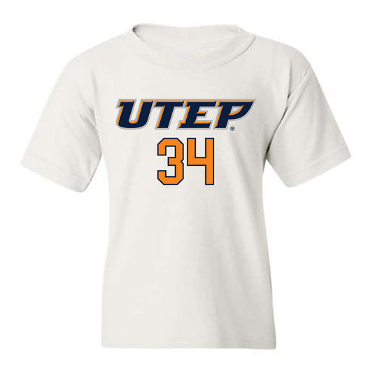 UTEP - NCAA Men's Basketball : Kevin Kalu - Youth T-Shirt Replica Shersey