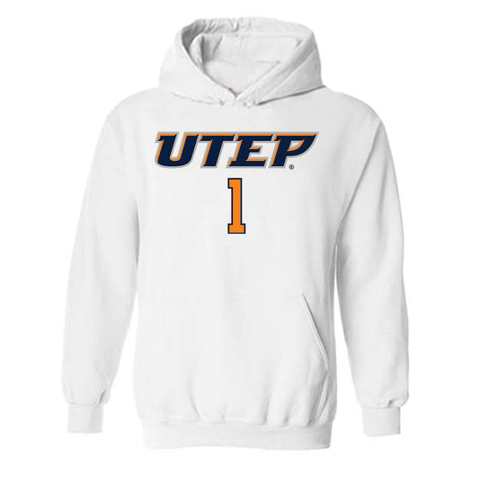 UTEP - NCAA Men's Basketball : Jonathan Dos Anjos - Hooded Sweatshirt Replica Shersey
