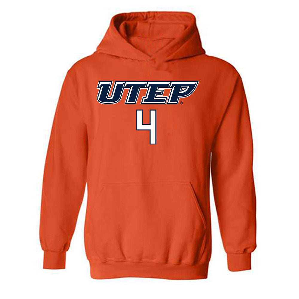 UTEP - NCAA Men's Basketball : Corey Camper Jr - Hooded Sweatshirt Classic Shersey