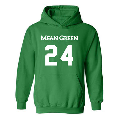 North Texas - NCAA Men's Basketball : Klayton Copeland - Hooded Sweatshirt Classic Shersey