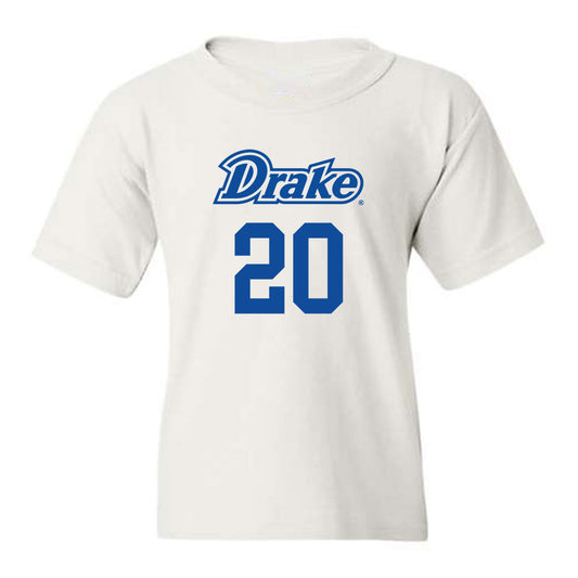 Drake - NCAA Women's Basketball : Emily Christenson - Youth T-Shirt Classic Shersey