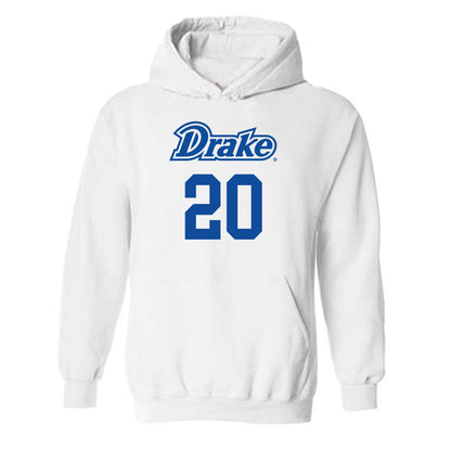 Drake - NCAA Women's Basketball : Emily Christenson - Hooded Sweatshirt Classic Shersey