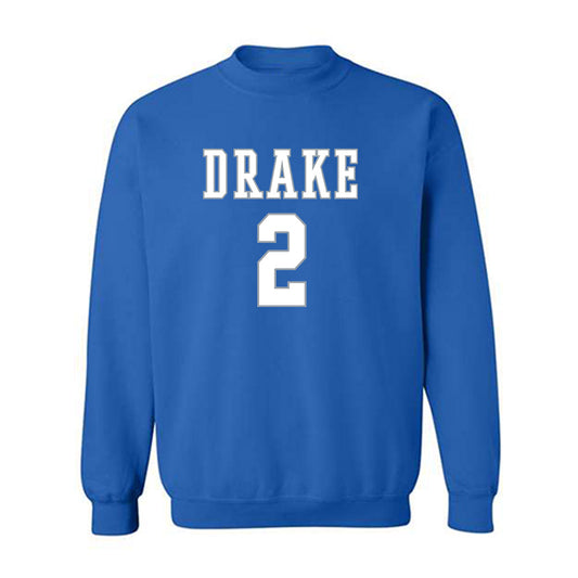 Drake - NCAA Men's Basketball : Brashon Hall - Crewneck Sweatshirt Classic Shersey