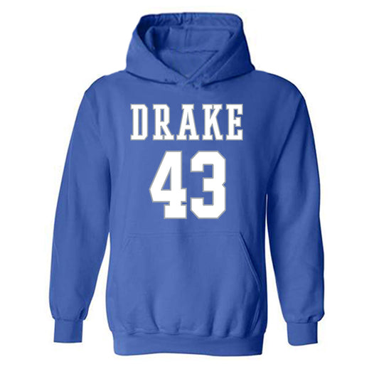 Drake - NCAA Women's Basketball : Grace Berg - Hooded Sweatshirt Classic Shersey