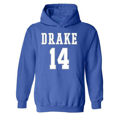 Drake - NCAA Women's Basketball : Anna Miller - Hooded Sweatshirt Classic Shersey