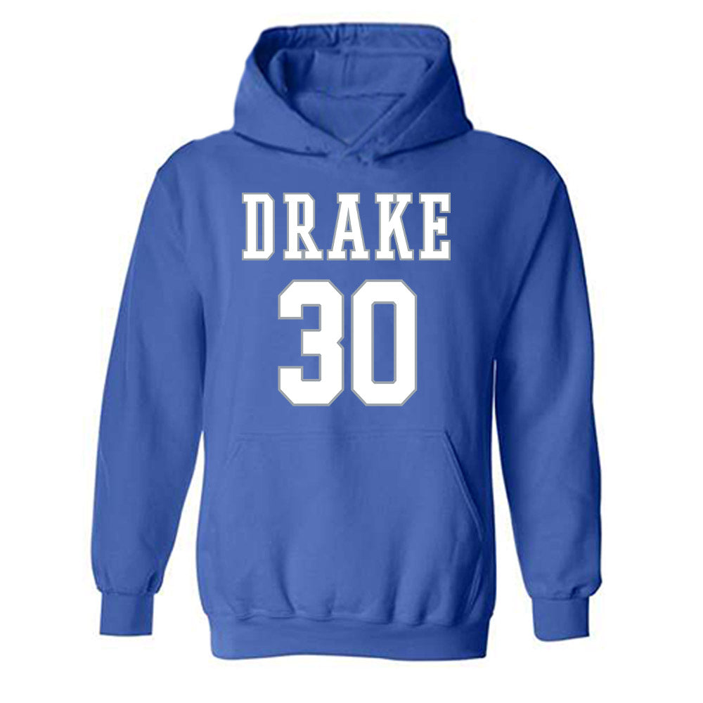 Drake - NCAA Women's Basketball : Taedyn Gray - Hooded Sweatshirt Classic Shersey