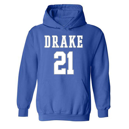 Drake - NCAA Women's Basketball : Ava Hawthorne - Hooded Sweatshirt Classic Shersey