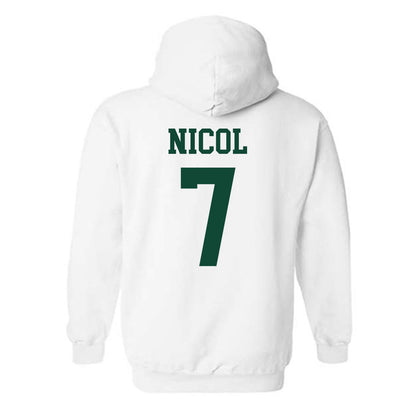 Ohio - NCAA Men's Basketball : Ben Nicol - Hooded Sweatshirt Classic Shersey