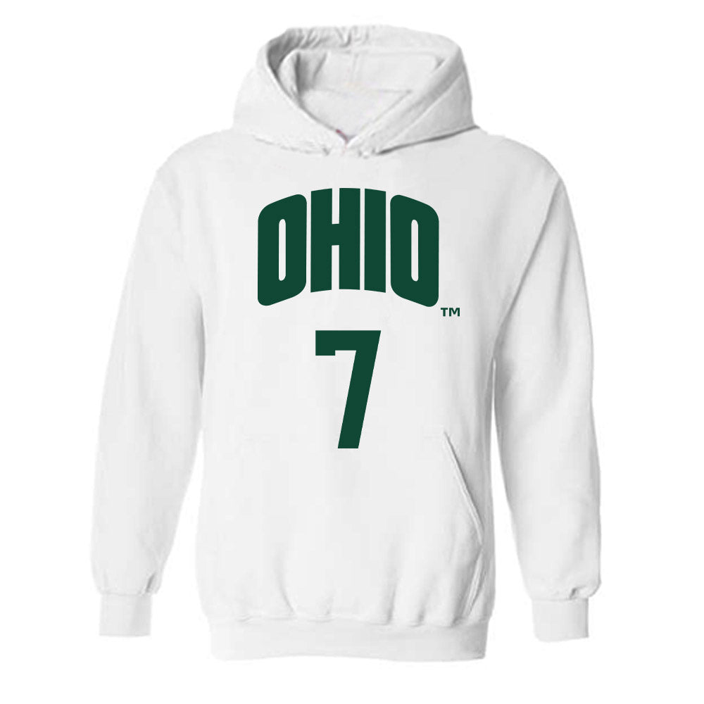 Ohio - NCAA Men's Basketball : Ben Nicol - Hooded Sweatshirt Classic Shersey