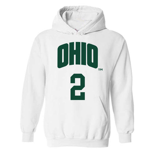 Ohio - NCAA Men's Basketball : Miles Brown - Hooded Sweatshirt Classic Shersey