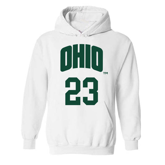 Ohio - NCAA Men's Basketball : AJ Clayton - Hooded Sweatshirt Classic Shersey