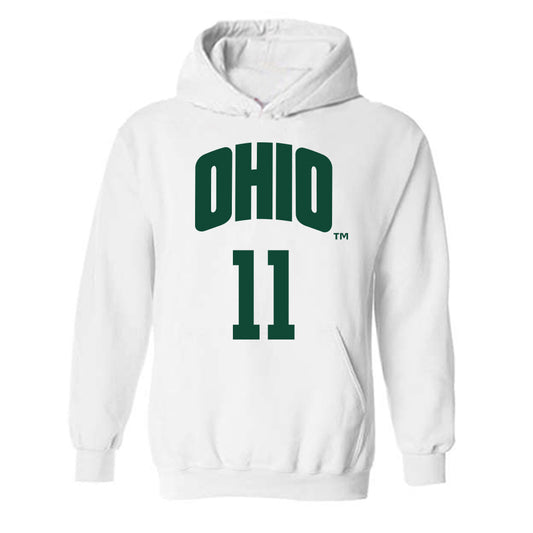 Ohio - NCAA Women's Basketball : Peyton Guice - Hooded Sweatshirt Classic Shersey