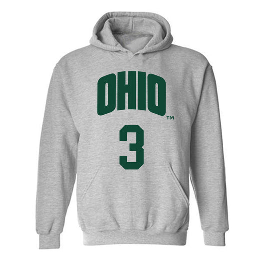 Ohio - NCAA Men's Basketball : AJ Brown - Hooded Sweatshirt Classic Shersey