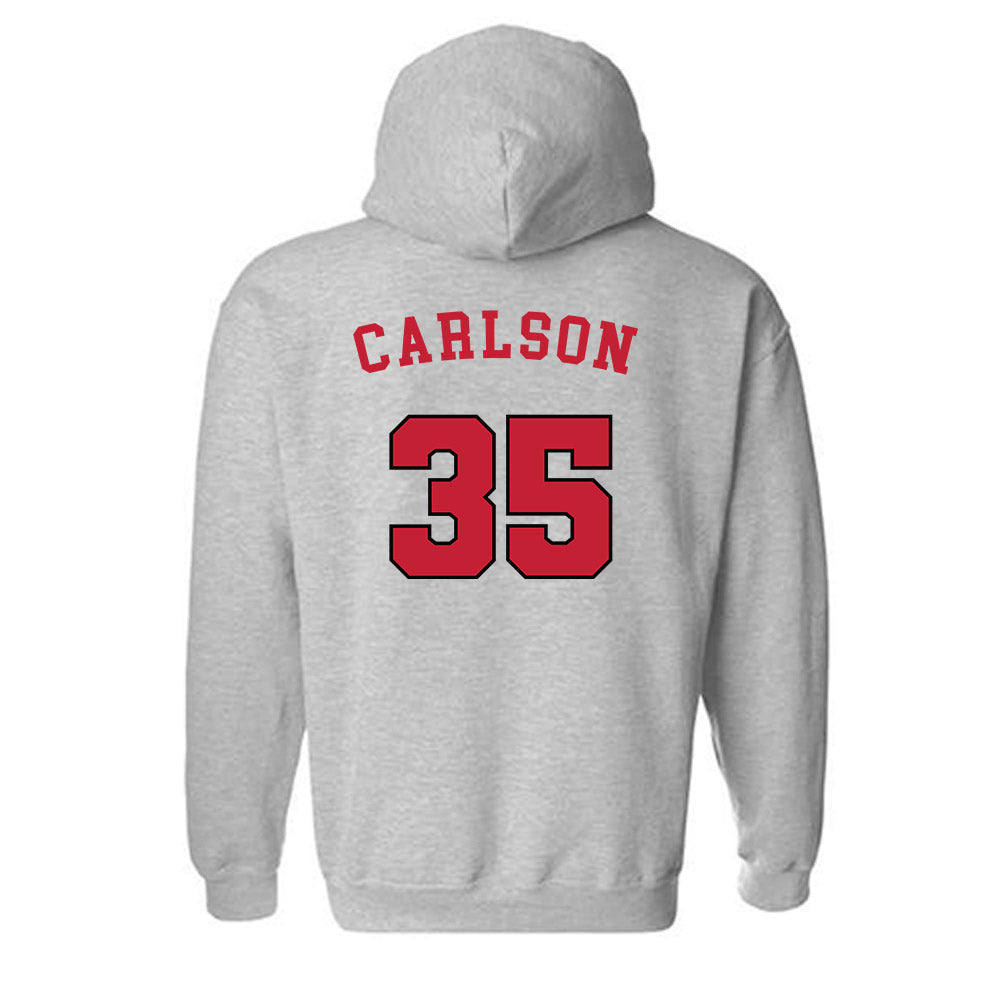 Utah - NCAA Men's Basketball : Branden Carlson - Hooded Sweatshirt Sports Shersey