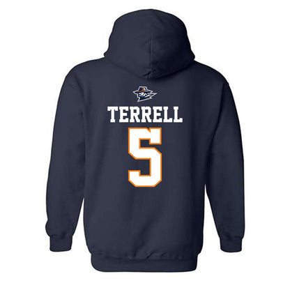 UTEP - NCAA Men's Basketball : David Terrell - Hooded Sweatshirt Sports Shersey