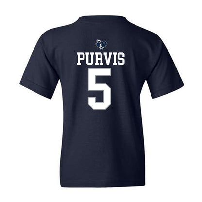 Xavier - NCAA Women's Basketball : Taeâ€™lor Purvis - Youth T-Shirt Sports Shersey
