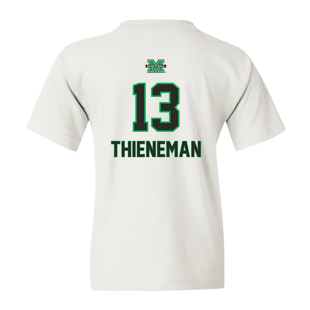 Marshall - NCAA Men's Basketball : Creighton Thieneman - Youth T-Shirt Sports Shersey