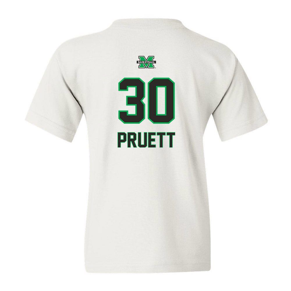Marshall - NCAA Men's Basketball : Kycen Pruett - Youth T-Shirt Sports Shersey