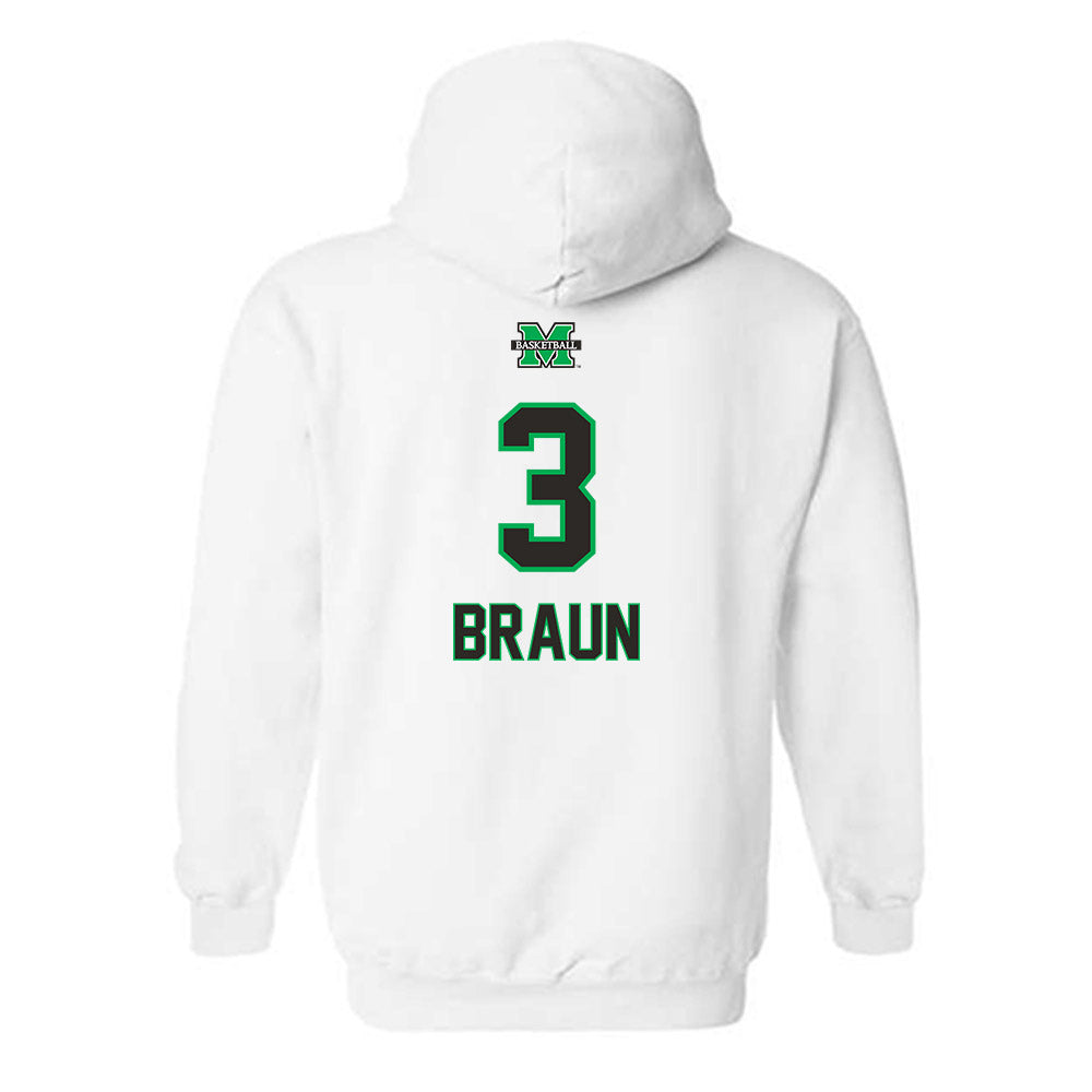 Marshall - NCAA Men's Basketball : Kyle Braun - Hooded Sweatshirt Sports Shersey