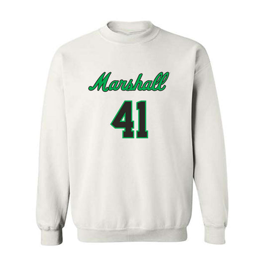 Marshall - NCAA Men's Basketball : Nate Martin - Crewneck Sweatshirt Sports Shersey